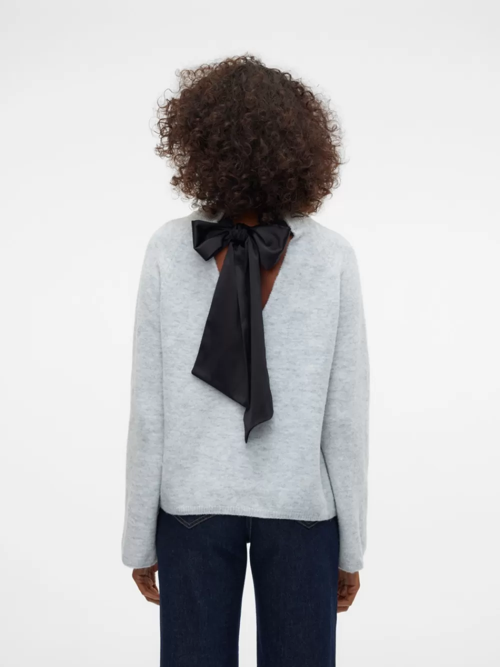 VERO MODA VMELOWEN Neulepuserot Light Grey Melange Store