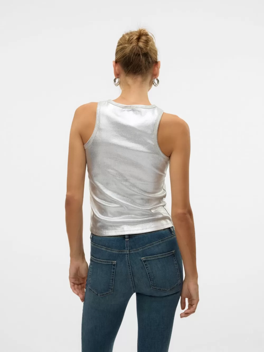 VERO MODA VMEMMALIE Hihattomat topit Silver Colour Best Sale