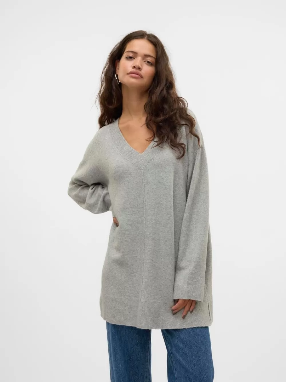 VERO MODA VMESTI Neulepuserot Light Grey Melange Clearance