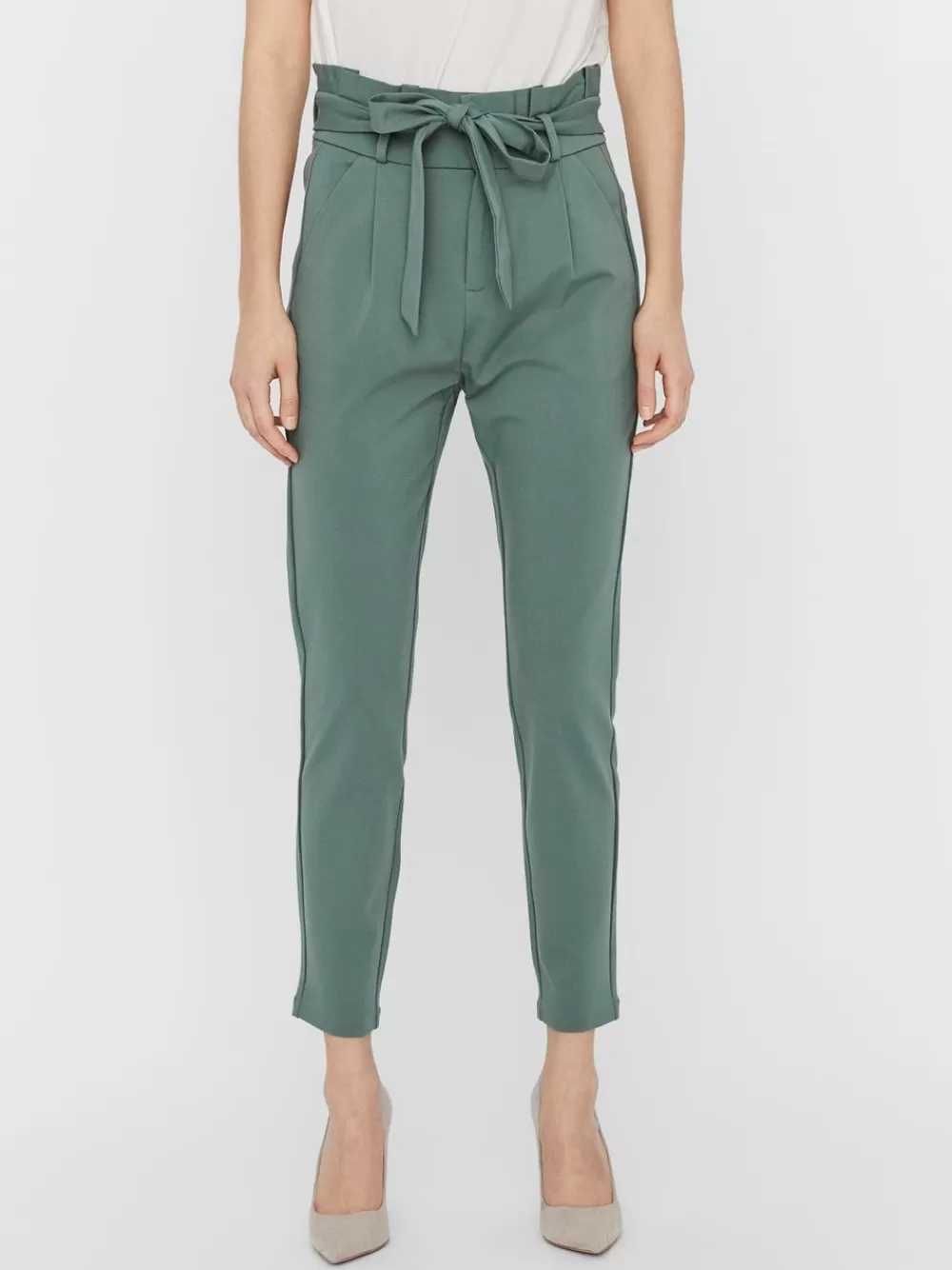 VERO MODA VMEVA Korkea vyötärö Housut Laurel Wreath Discount