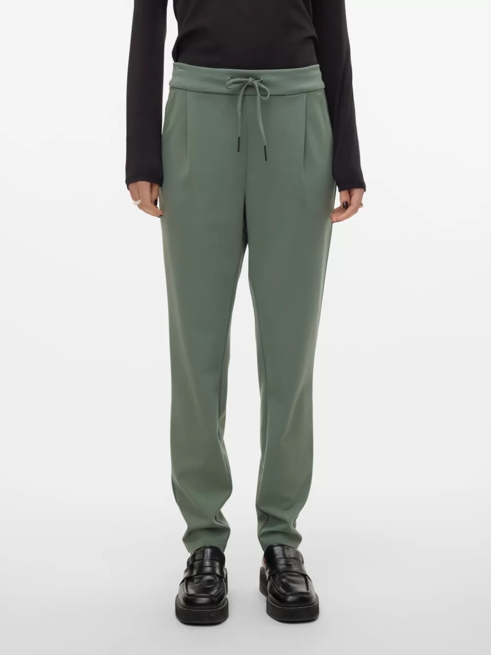 VERO MODA VMEVA Matala vyötärö Housut Laurel Wreath New