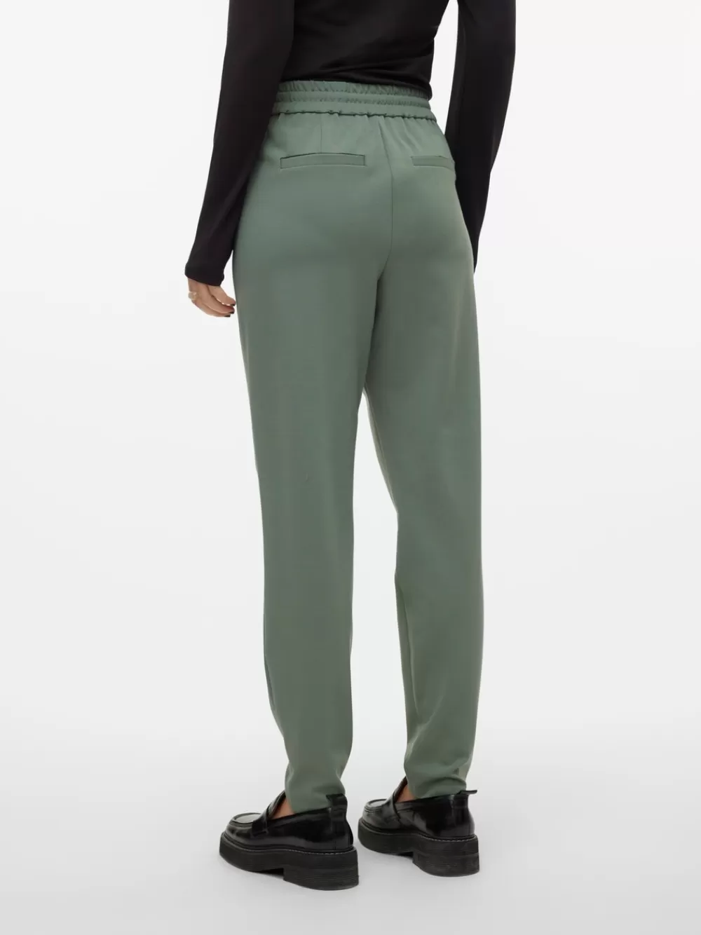 VERO MODA VMEVA Matala vyötärö Housut Laurel Wreath New