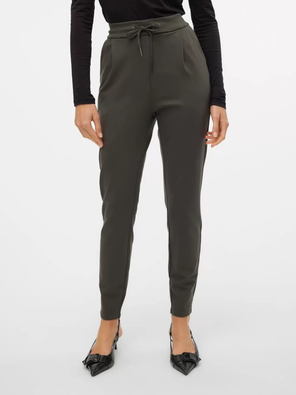 VERO MODA VMEVA Normaali vyötärö Housut Peat Best Sale