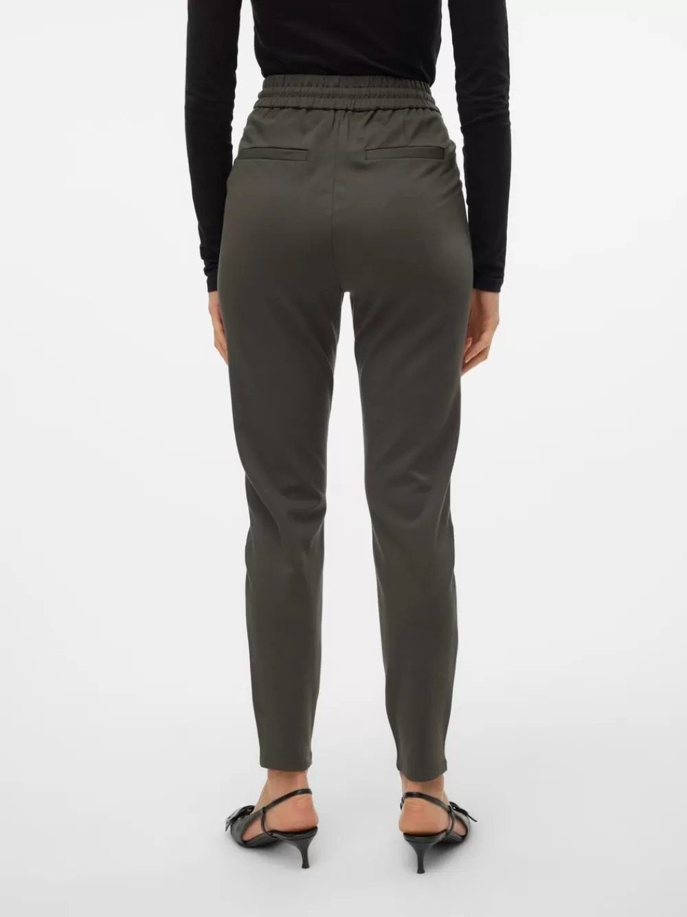 VERO MODA VMEVA Normaali vyötärö Housut Peat Best Sale