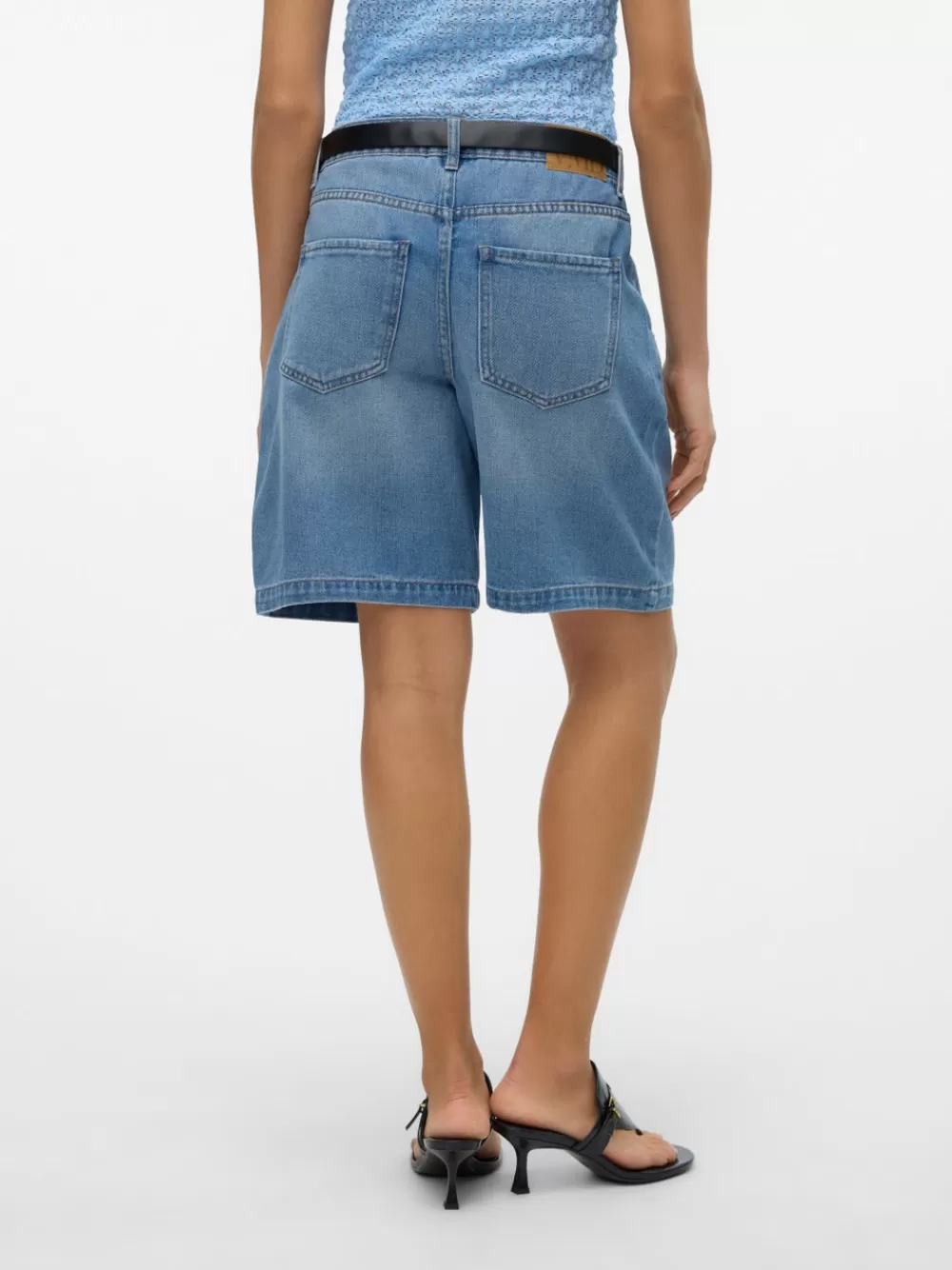 VERO MODA VMEVELYN Shortsit Light Blue Denim Cheap