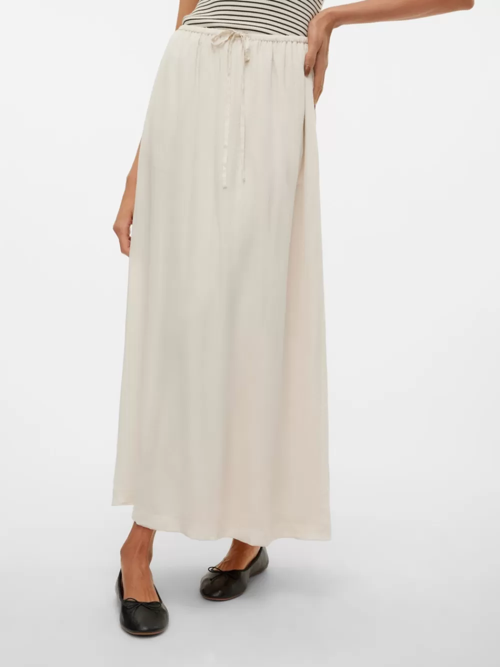 VERO MODA VMFABIANA Korkea vyötärö Pitkä hame Birch Cheap
