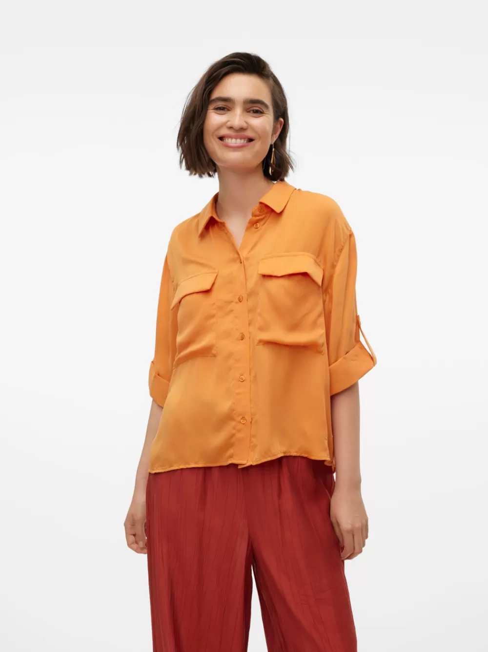 VERO MODA VMFABIANA Paidat Golden Ochre New
