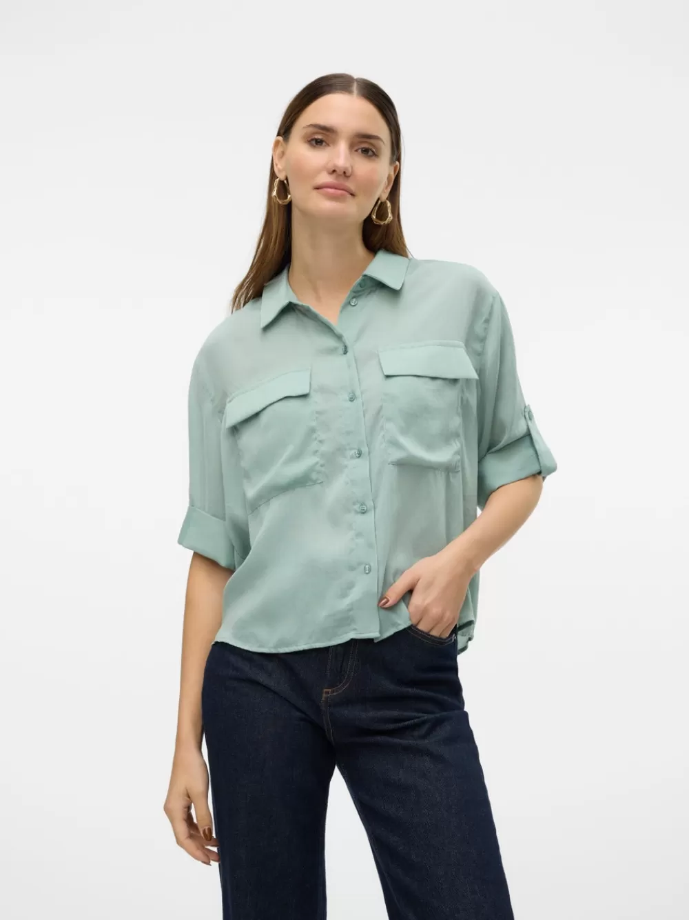VERO MODA VMFABIANA Paidat Green Milieu Best