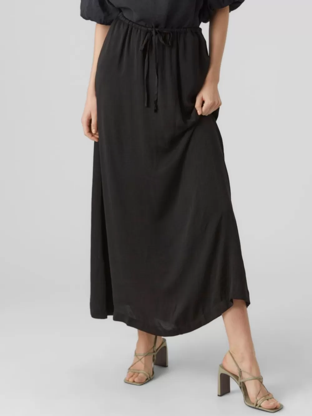VERO MODA VMFABIANA Pitkä hame Black Fashion