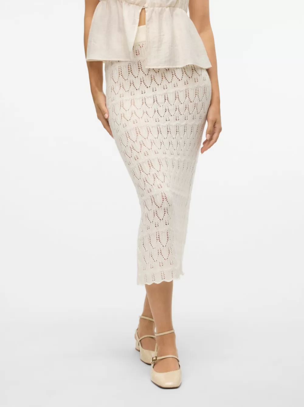 VERO MODA VMFABIENNE Korkea vyötärö Pitkä hame Snow White Store