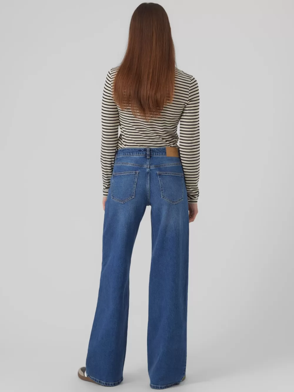 VERO MODA VMFAITH Matala vyötärö Wide fit Farkut Medium Blue Denim Best Sale