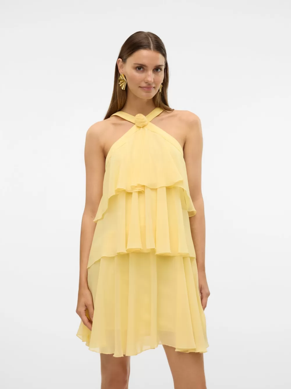 VERO MODA VMFELICIA Lyhyt mekko Pale Banana Flash Sale