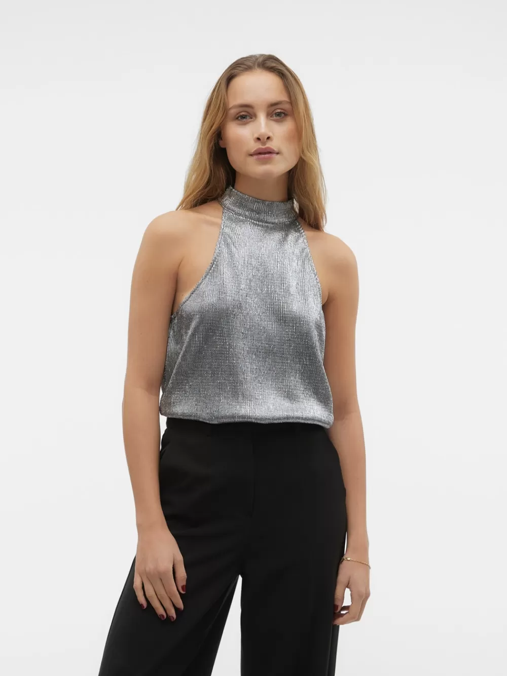 VERO MODA VMFELINE Topit Silver Flash Sale