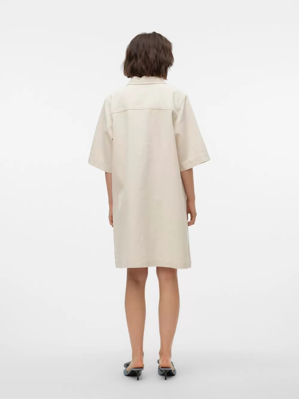 VERO MODA VMFENJA Lyhyt mekko Ecru Flash Sale