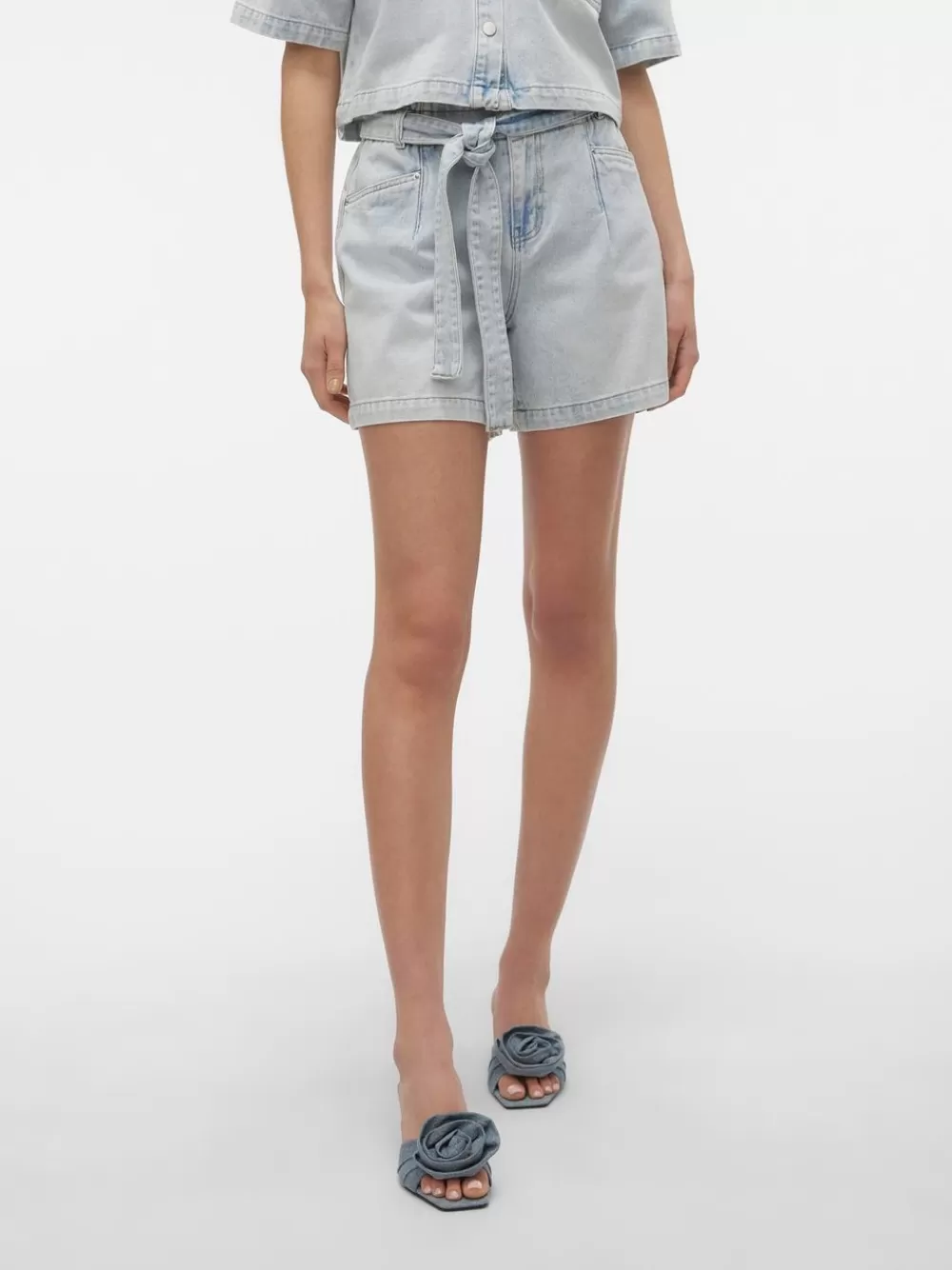 VERO MODA VMFIE Shortsit Light Blue Denim Outlet