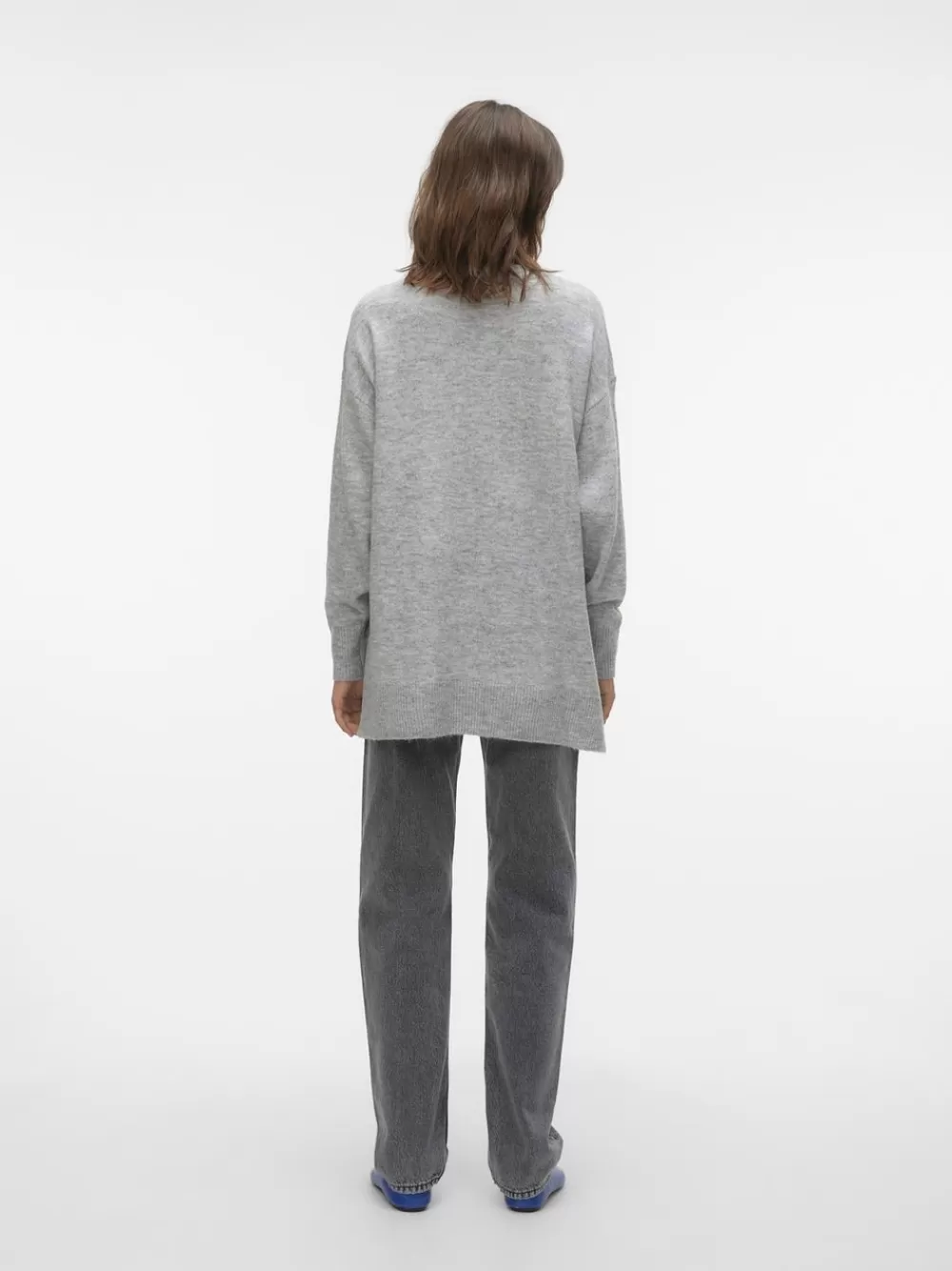 VERO MODA VMFILUCA Neulepuserot Light Grey Melange Hot