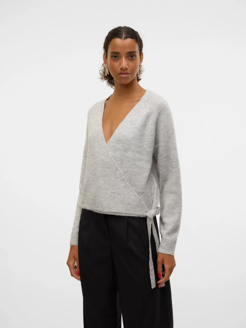 VERO MODA VMFILUCA Neuletakit Light Grey Melange Best