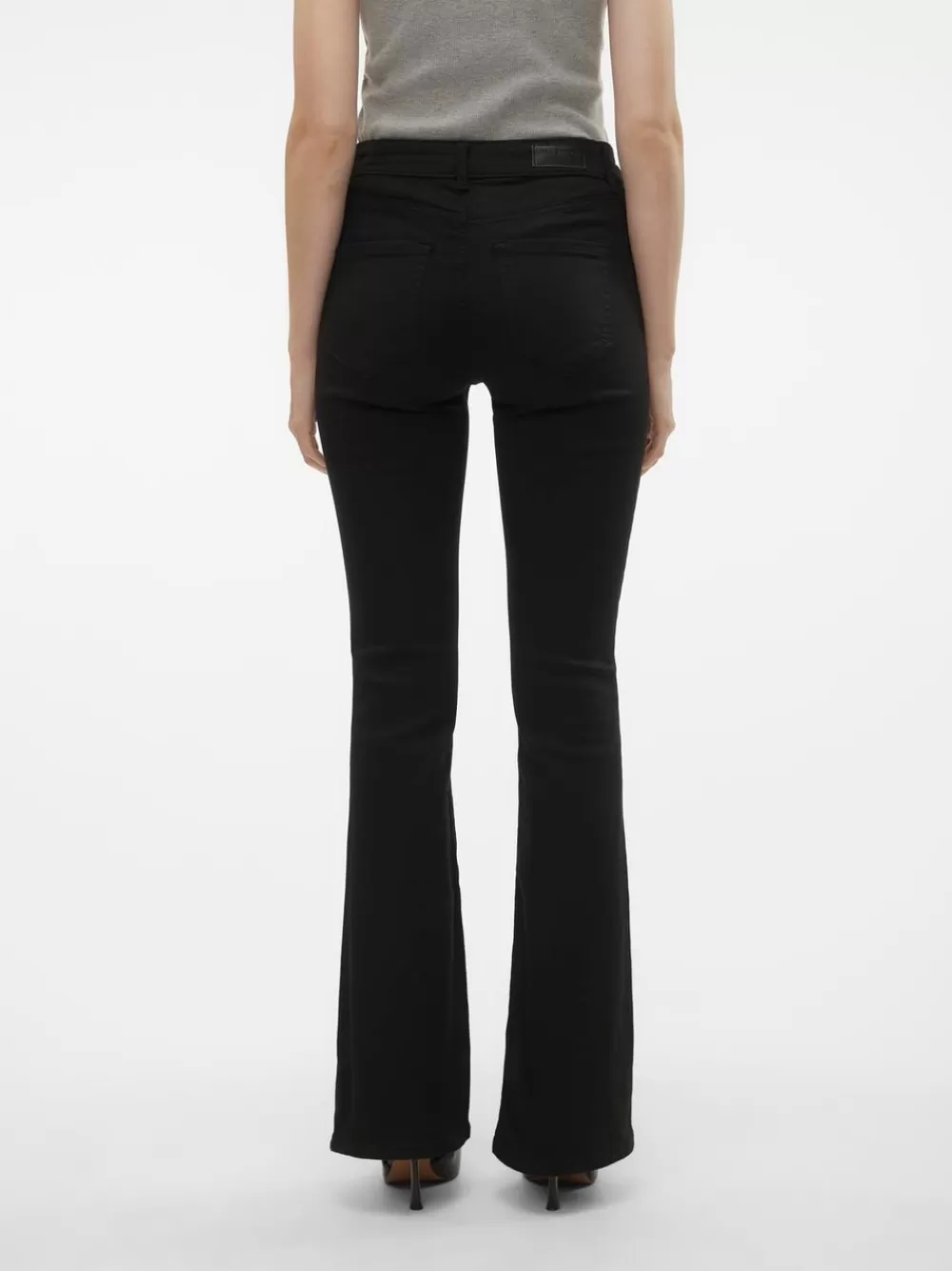 VERO MODA VMFLASH Normaali vyötärö Flared fit Farkut Black Clearance
