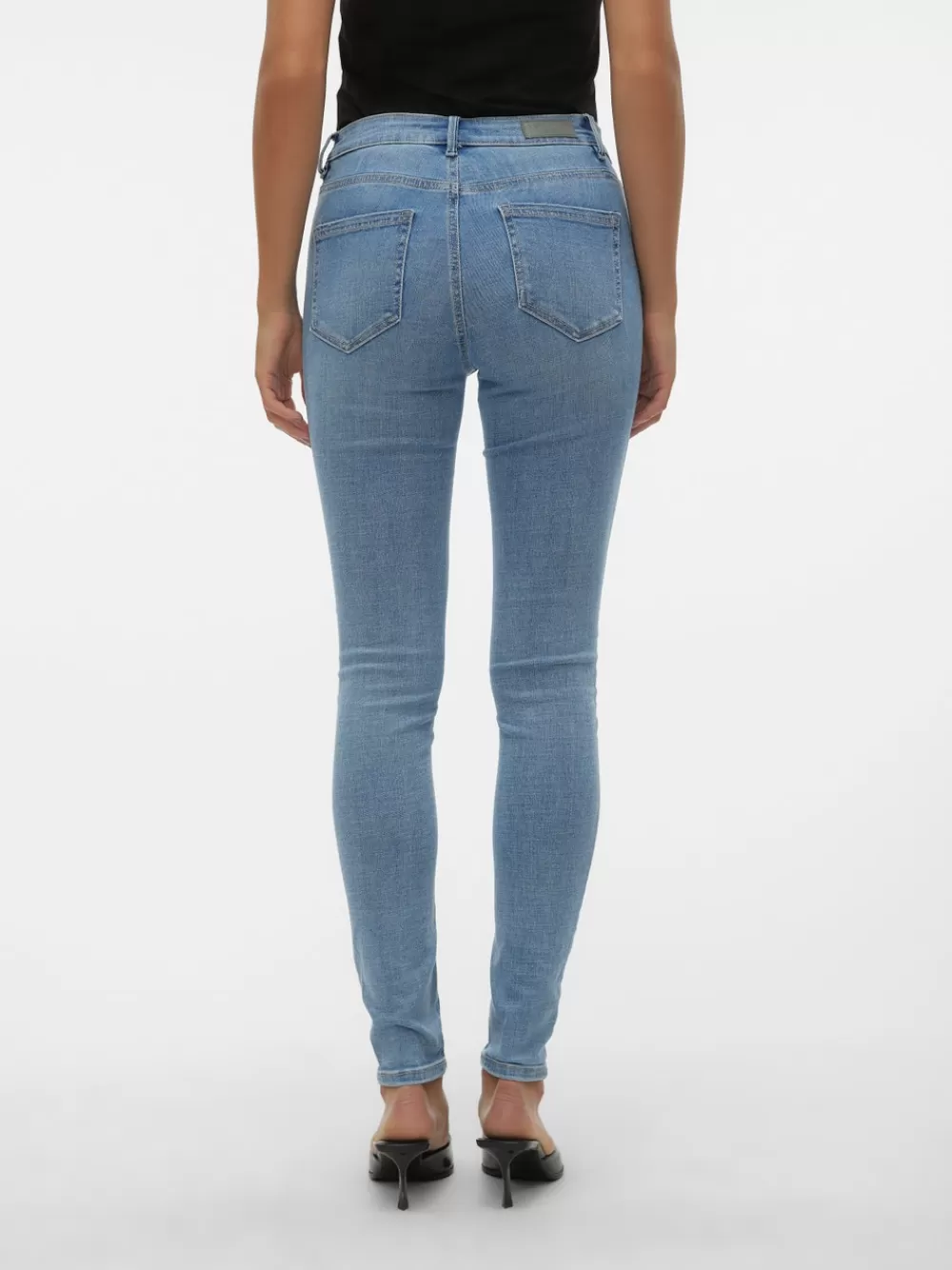 VERO MODA VMFLASH Normaali vyötärö Skinny fit Farkut Light Blue Denim Sale