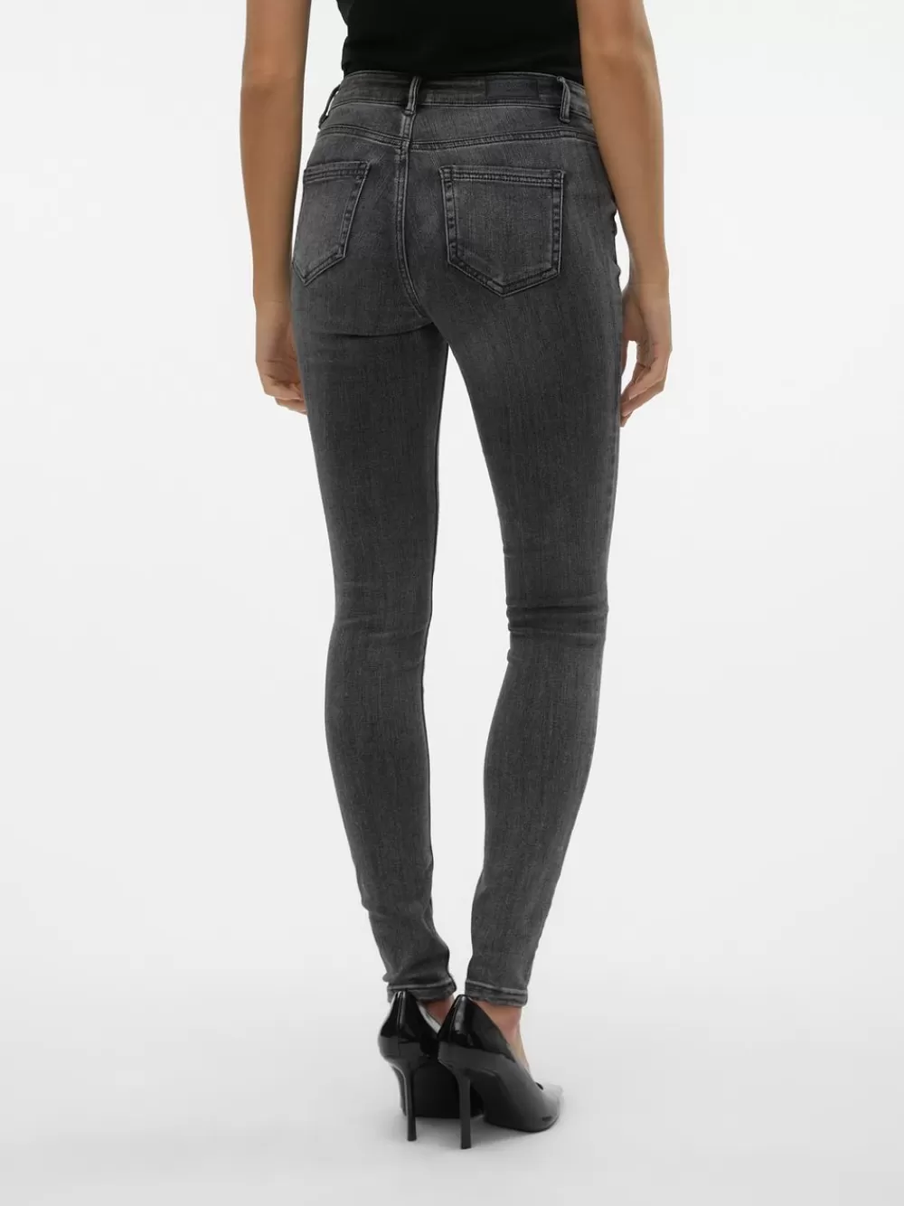 VERO MODA VMFLASH Normaali vyötärö Skinny fit Farkut Medium Grey Denim Outlet