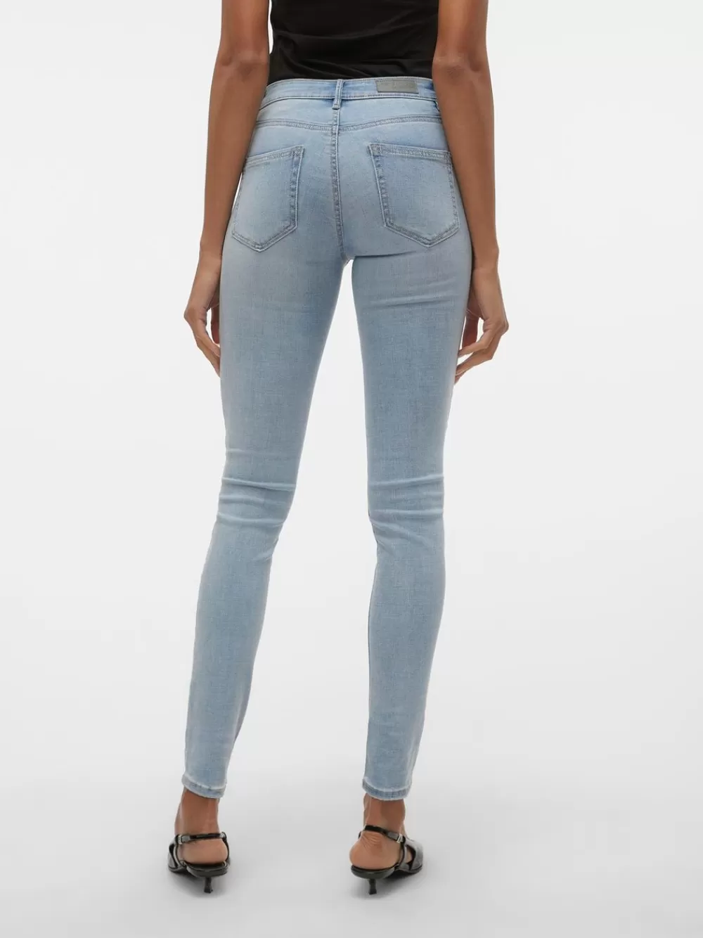 VERO MODA VMFLASH Normaali vyötärö Skinny fit Farkut Light Blue Denim Clearance