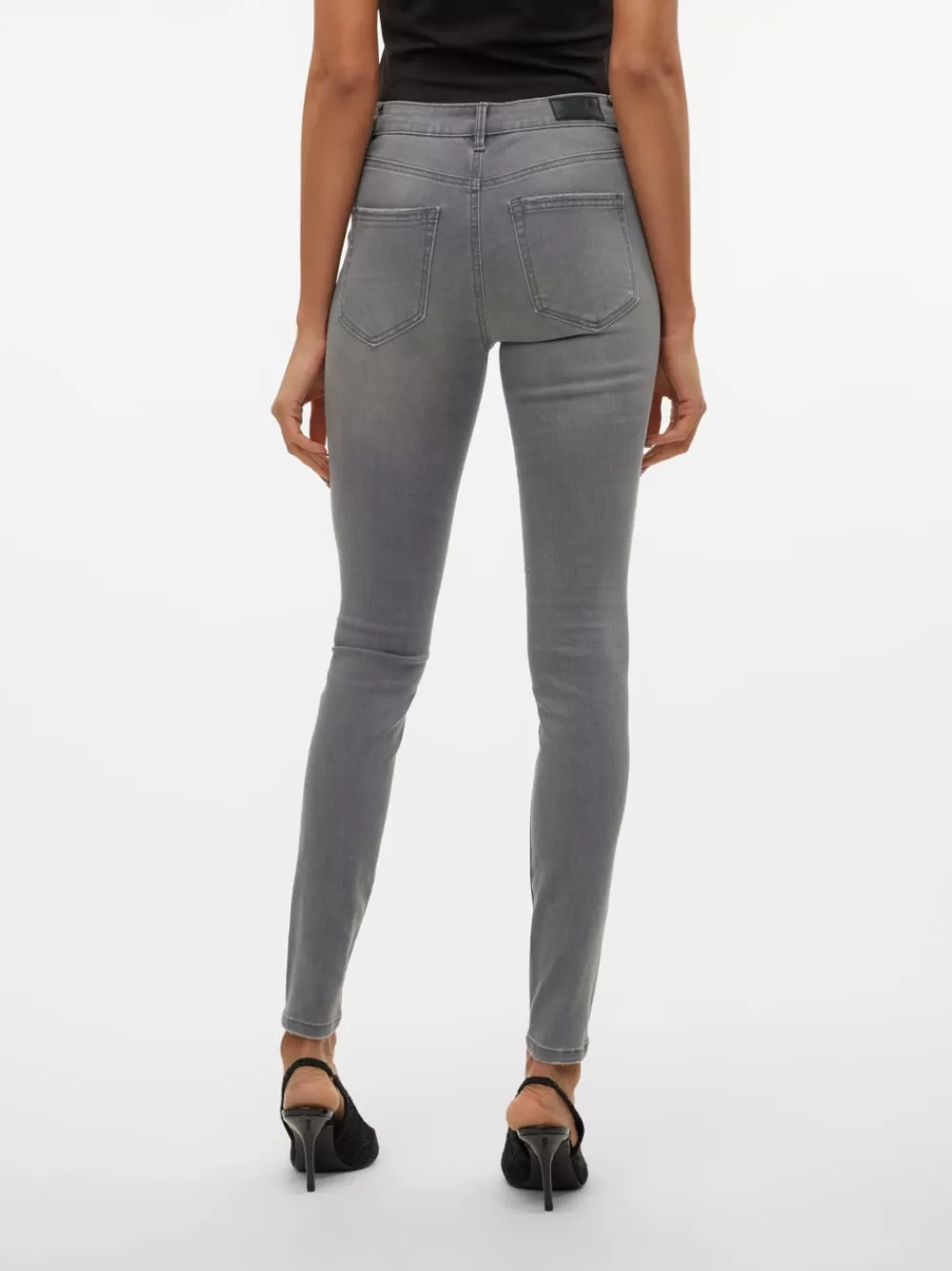 VERO MODA VMFLASH Normaali vyötärö Skinny fit Farkut Light Grey Denim Flash Sale