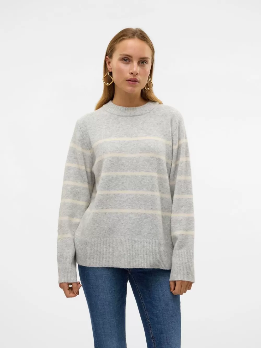 VERO MODA VMFLAWLESS Neulepuserot Light Grey Melange Outlet