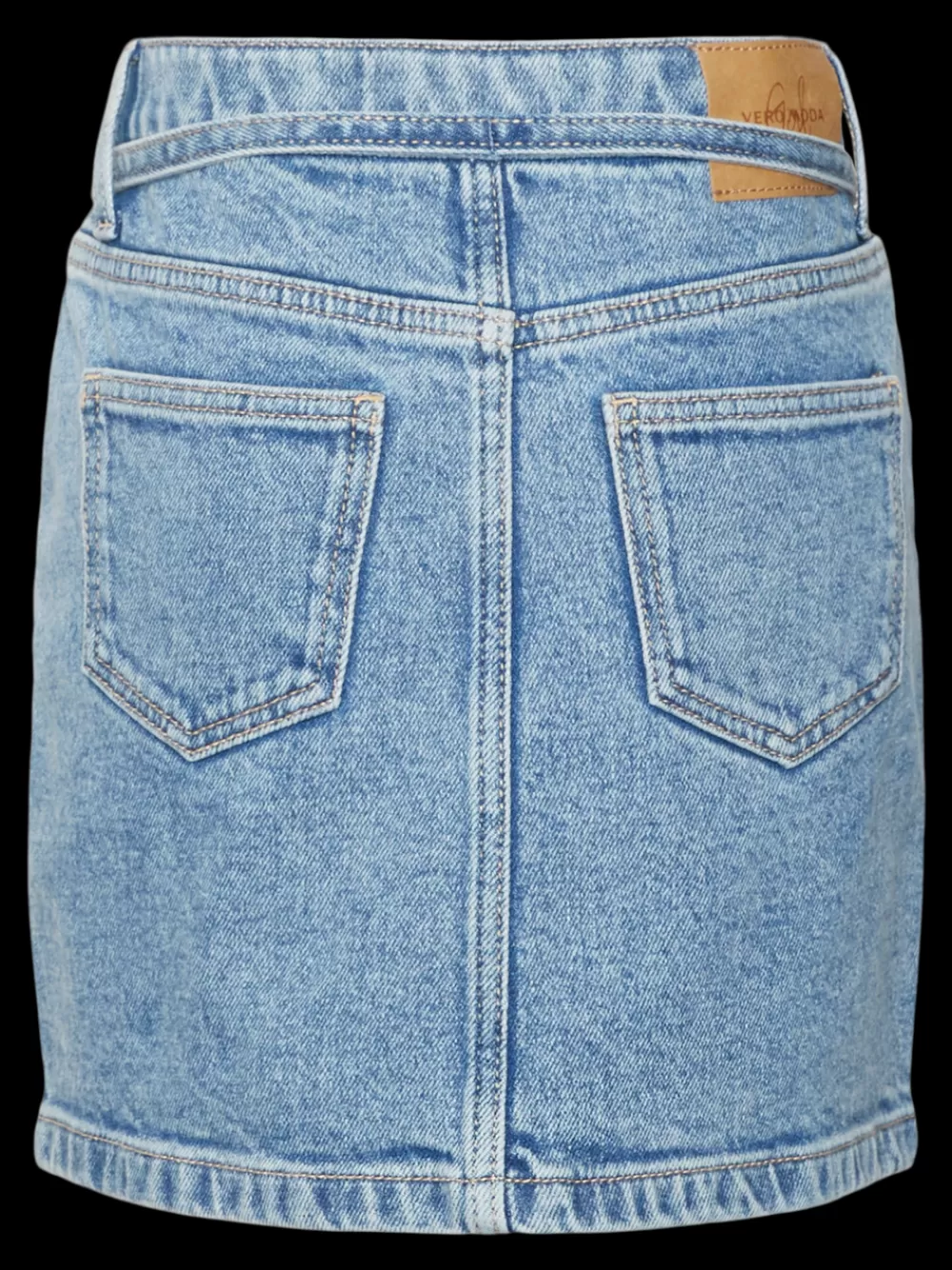 VERO MODA VMFLORA Normaali vyötärö Lyhyt hame Light Blue Denim Flash Sale