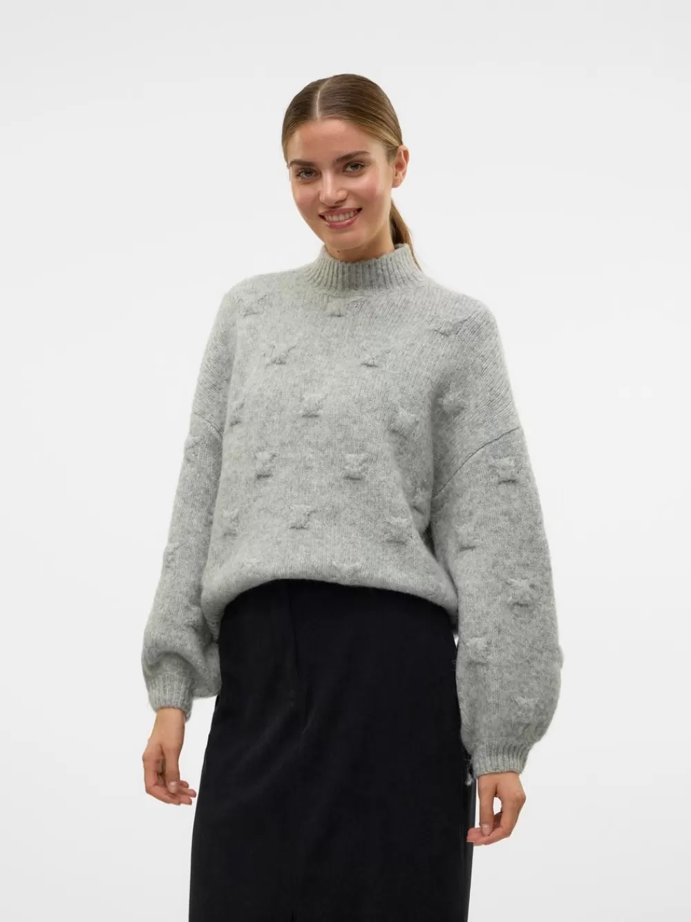 VERO MODA VMGAIL Neulepuserot Light Grey Melange Cheap