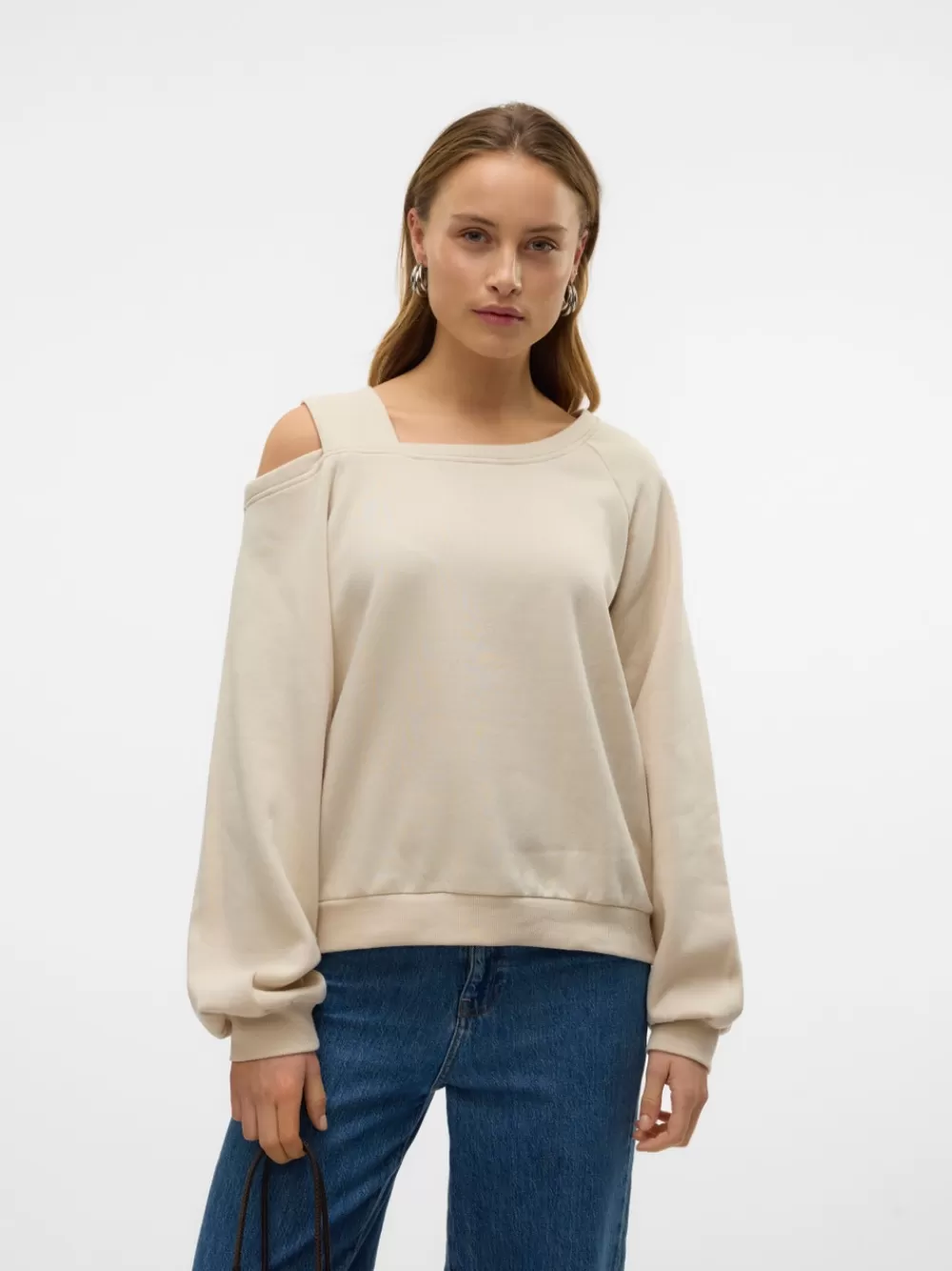 VERO MODA VMGINA Svetarit Oatmeal Flash Sale