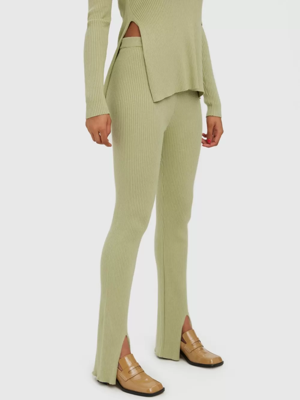 VERO MODA VMGOLD Korkea vyötärö Housut Reseda Clearance