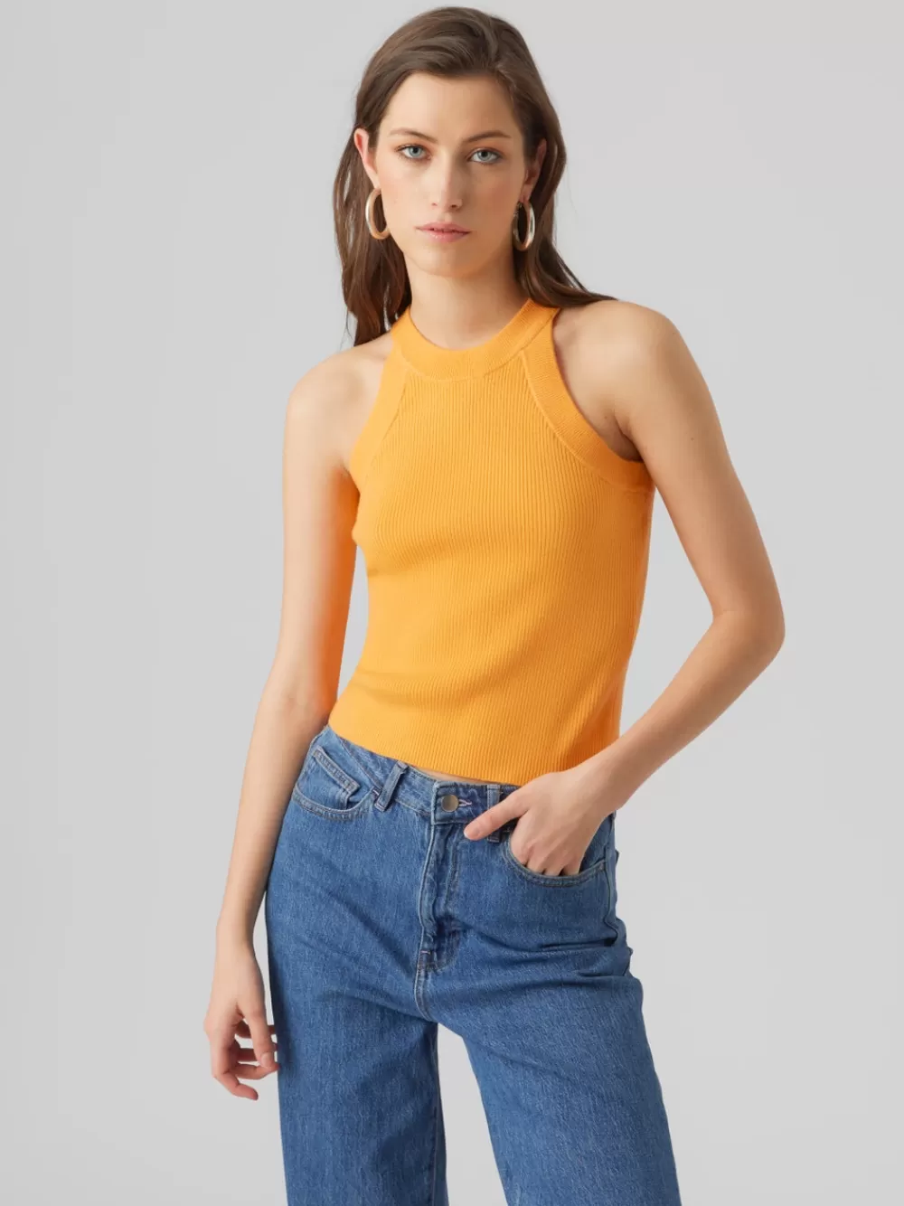 VERO MODA VMGOLD Neulepuserot Mock Orange Online