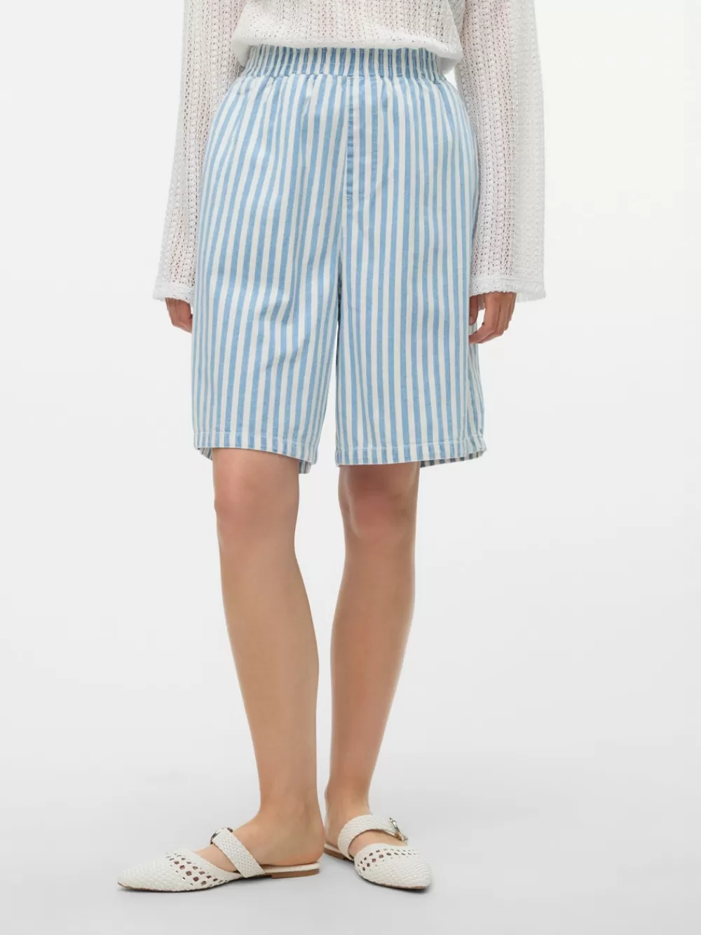 VERO MODA VMGRY Shortsit Light Blue Denim Best