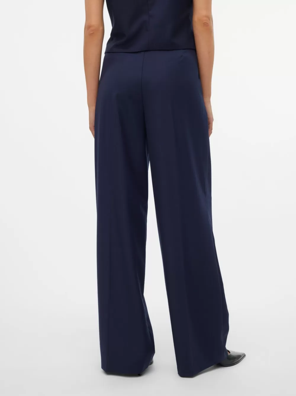 VERO MODA VMHAILEY Korkea vyötärö Housut Navy Blazer Fashion