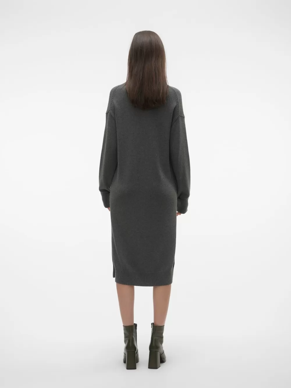 VERO MODA VMHALDIS Midimekko Dark Grey Melange Online