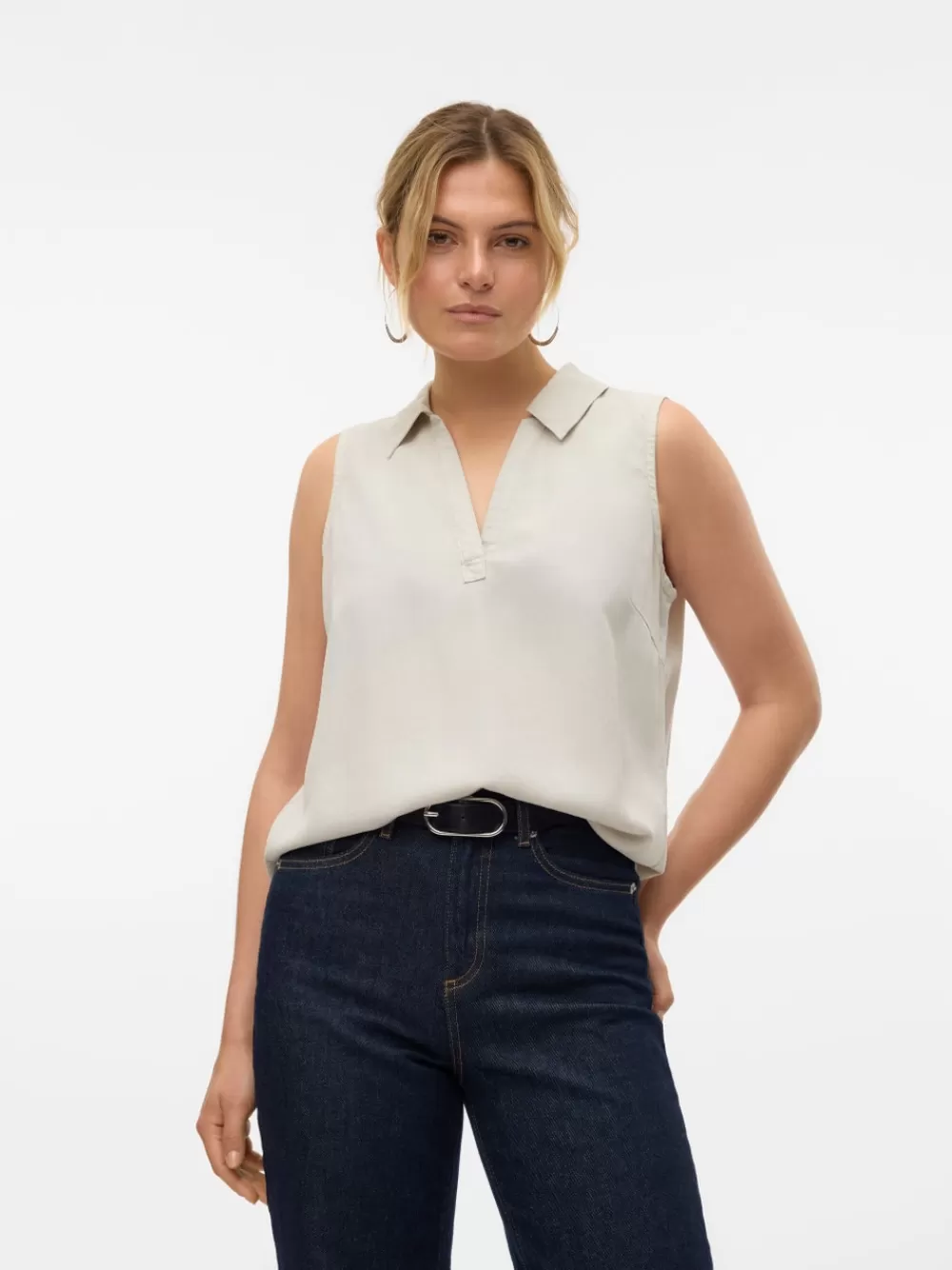 VERO MODA VMHARPER Topit Silver Lining Hot