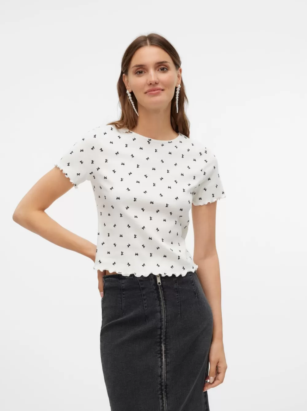VERO MODA VMHARRY Topit Snow White Flash Sale