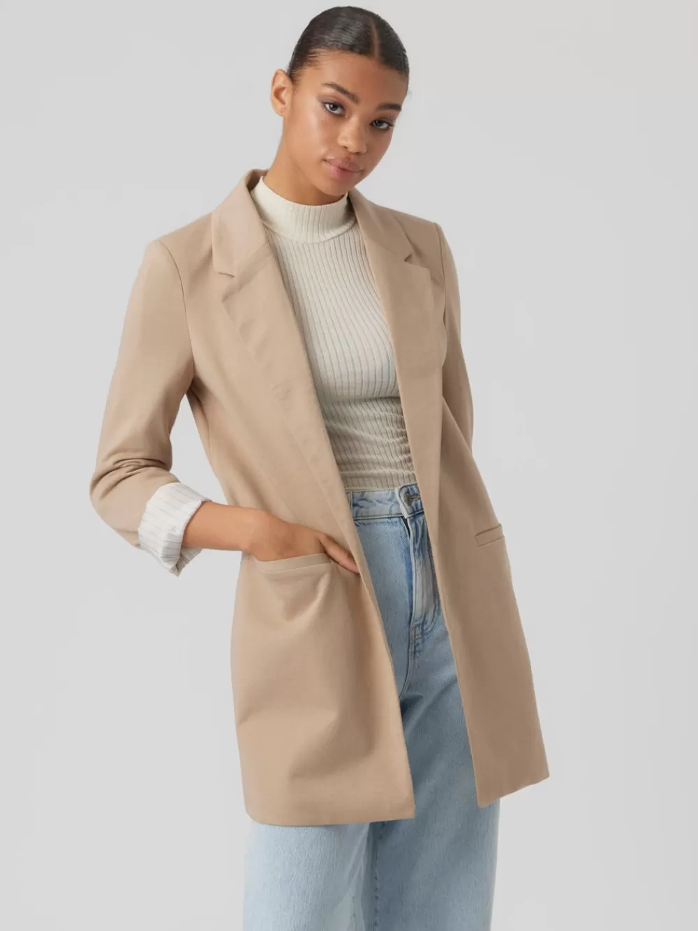 VERO MODA VMHARUKI Bleiserit Silver Mink Shop