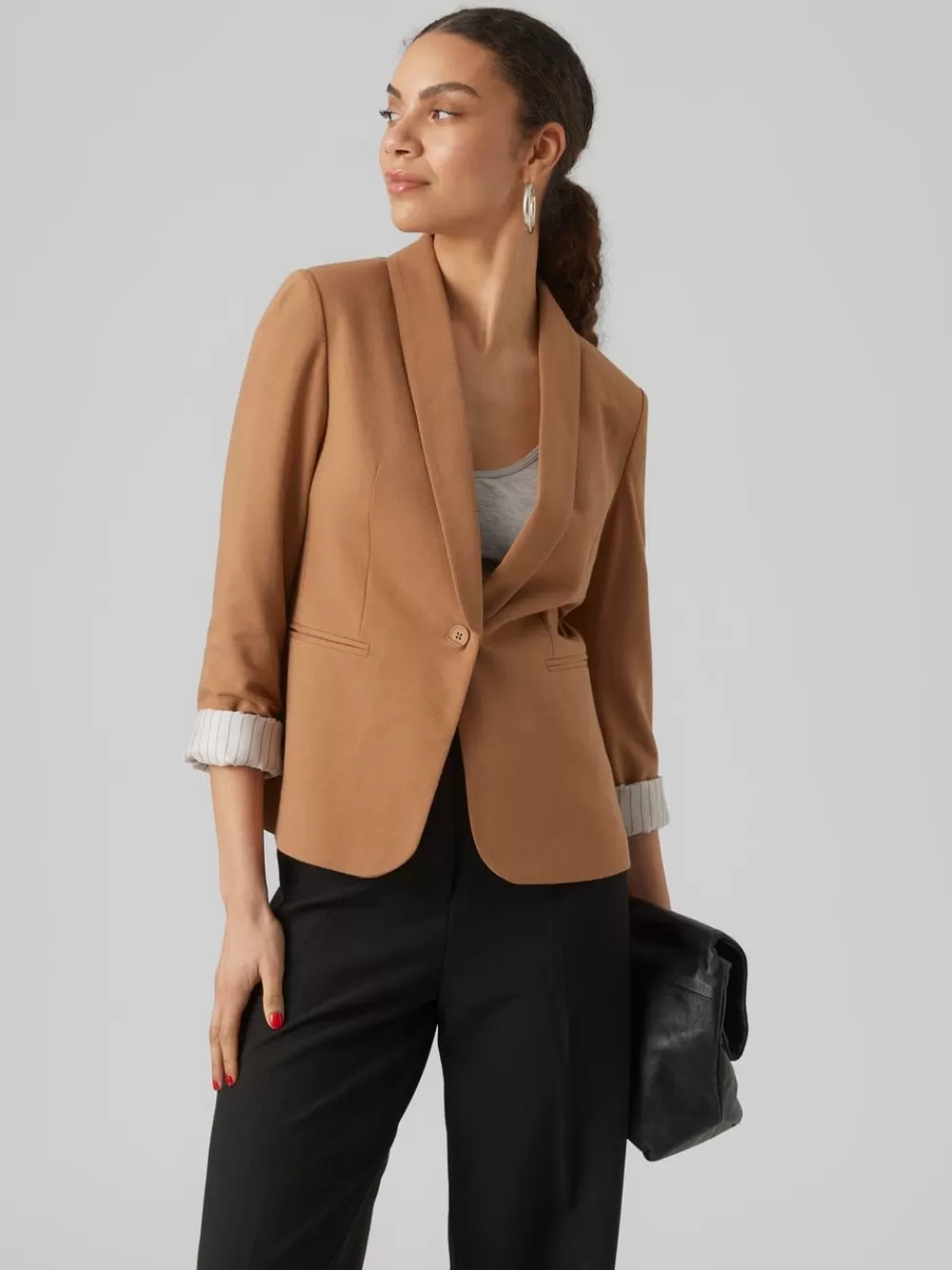 VERO MODA VMHARUKIMO Bleiserit Tobacco Brown Discount
