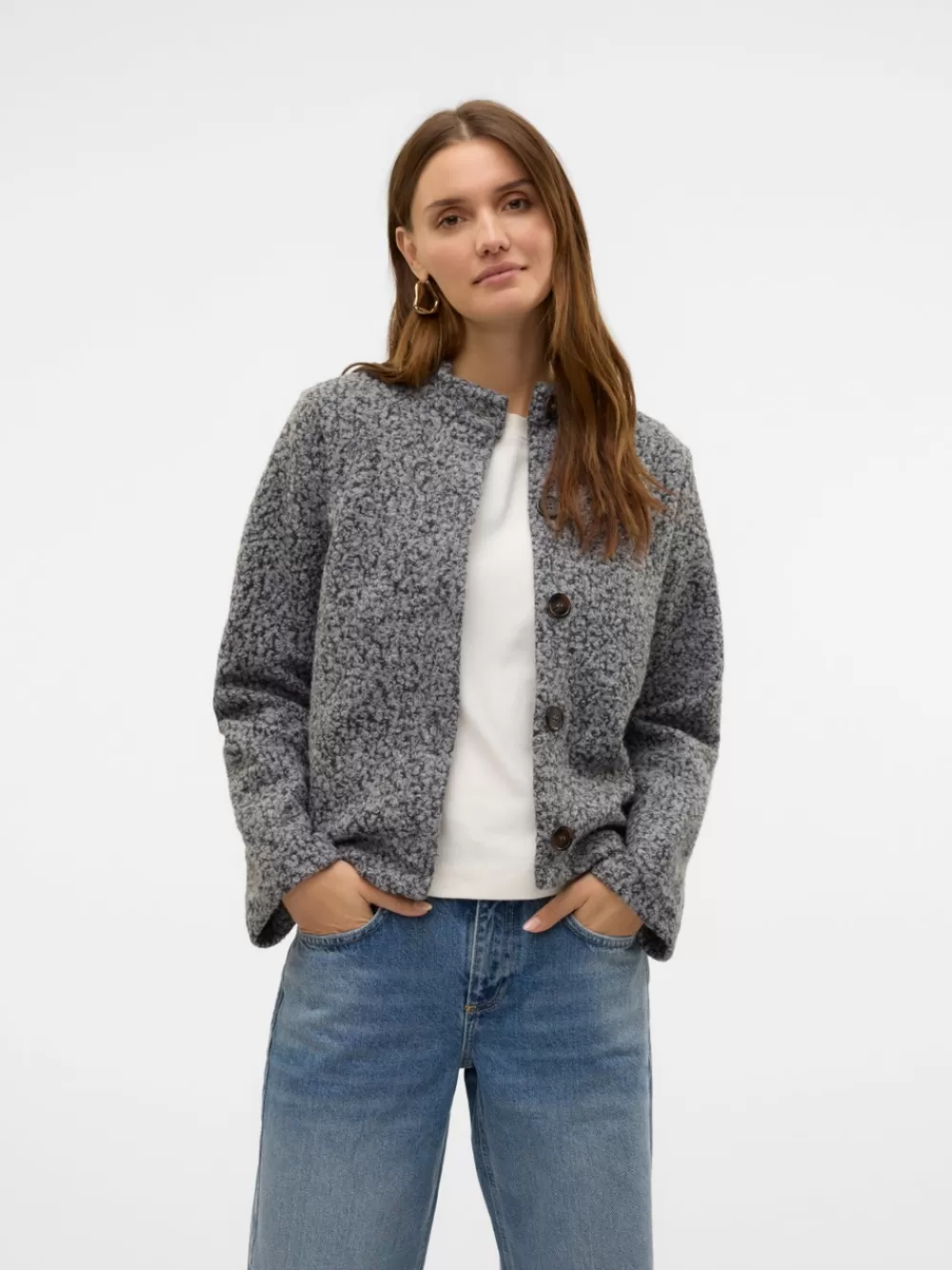 VERO MODA VMHAYLI Neuletakit Light Grey Melange Store