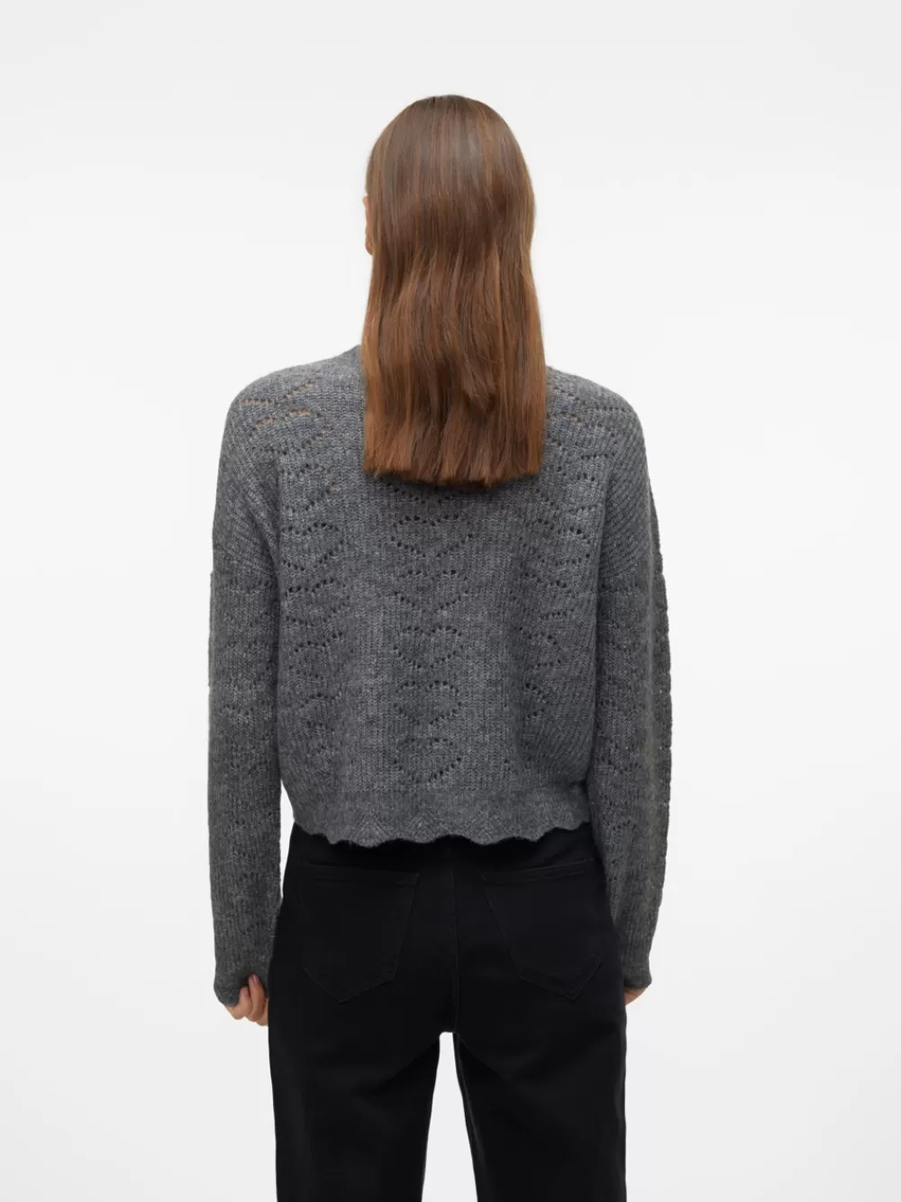 VERO MODA VMHEARTS Neulepuserot Dark Grey Melange Cheap