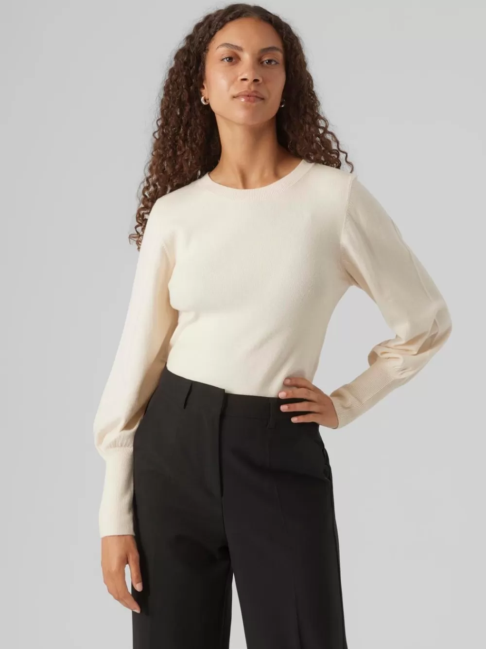 VERO MODA VMHOLLYKARISPUFF Neulepuserot Birch Cheap