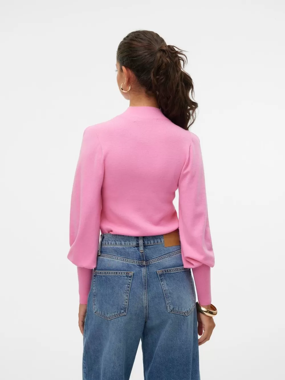 VERO MODA VMHOLLYKARISPUFF Neulepuserot Fuchsia Pink Cheap