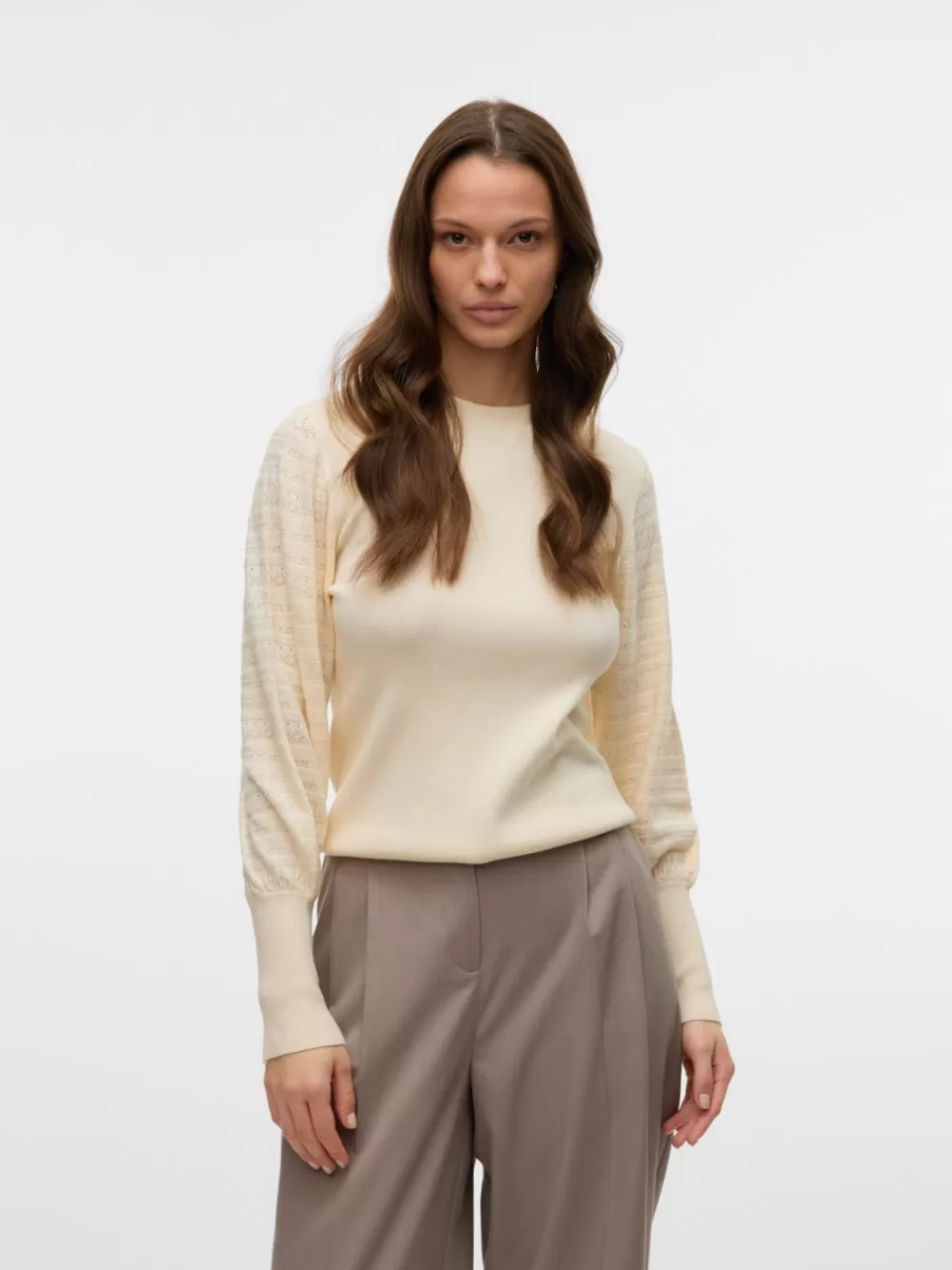 VERO MODA VMHOLLYPOINTELLE Neulepuserot Birch Clearance