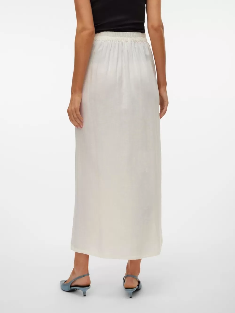 VERO MODA VMINAYAH Korkea vyötärö Pitkä hame Snow White Best Sale