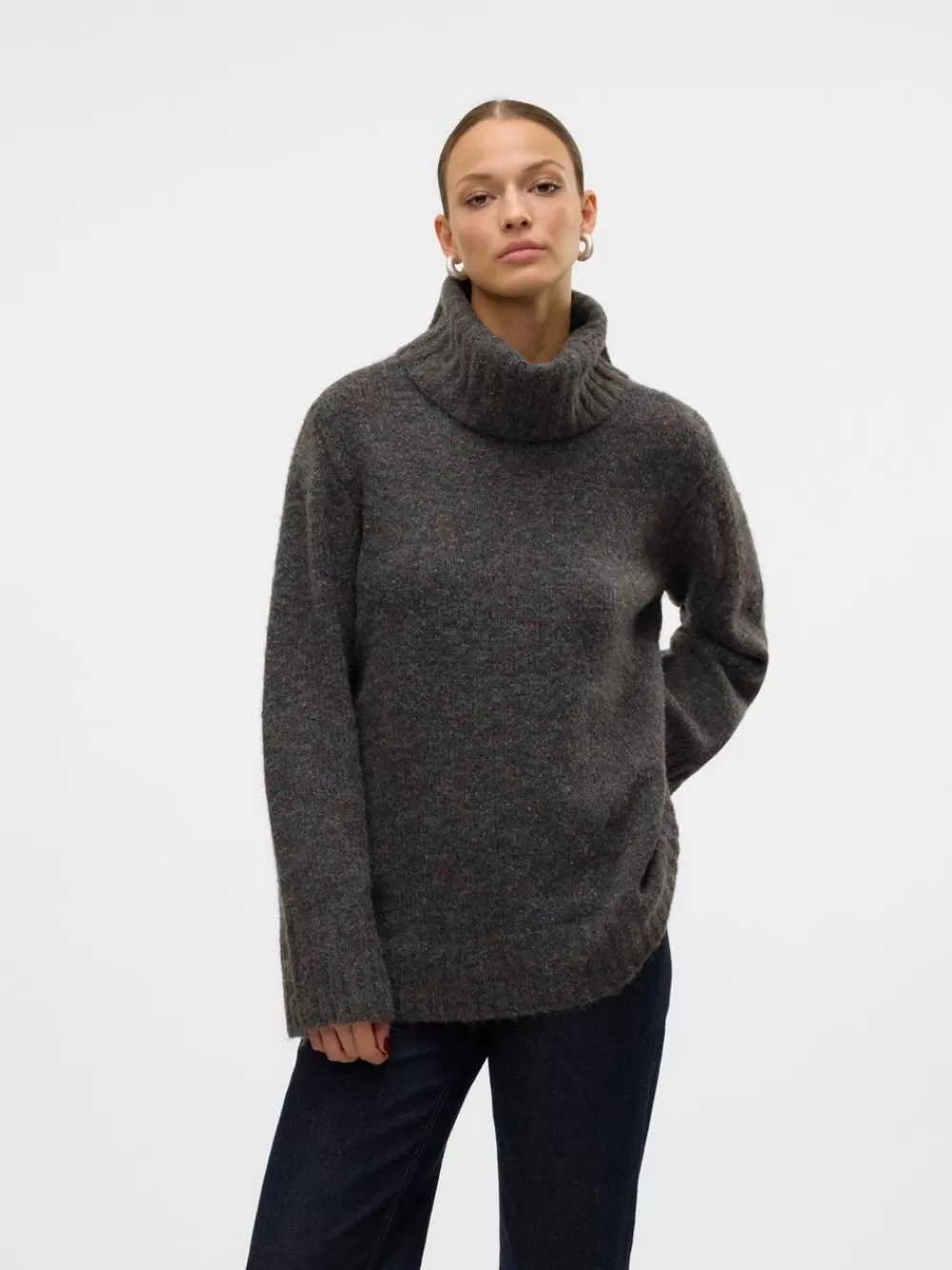 VERO MODA VMINGRID Neulepuserot Dark Grey Melange Best Sale