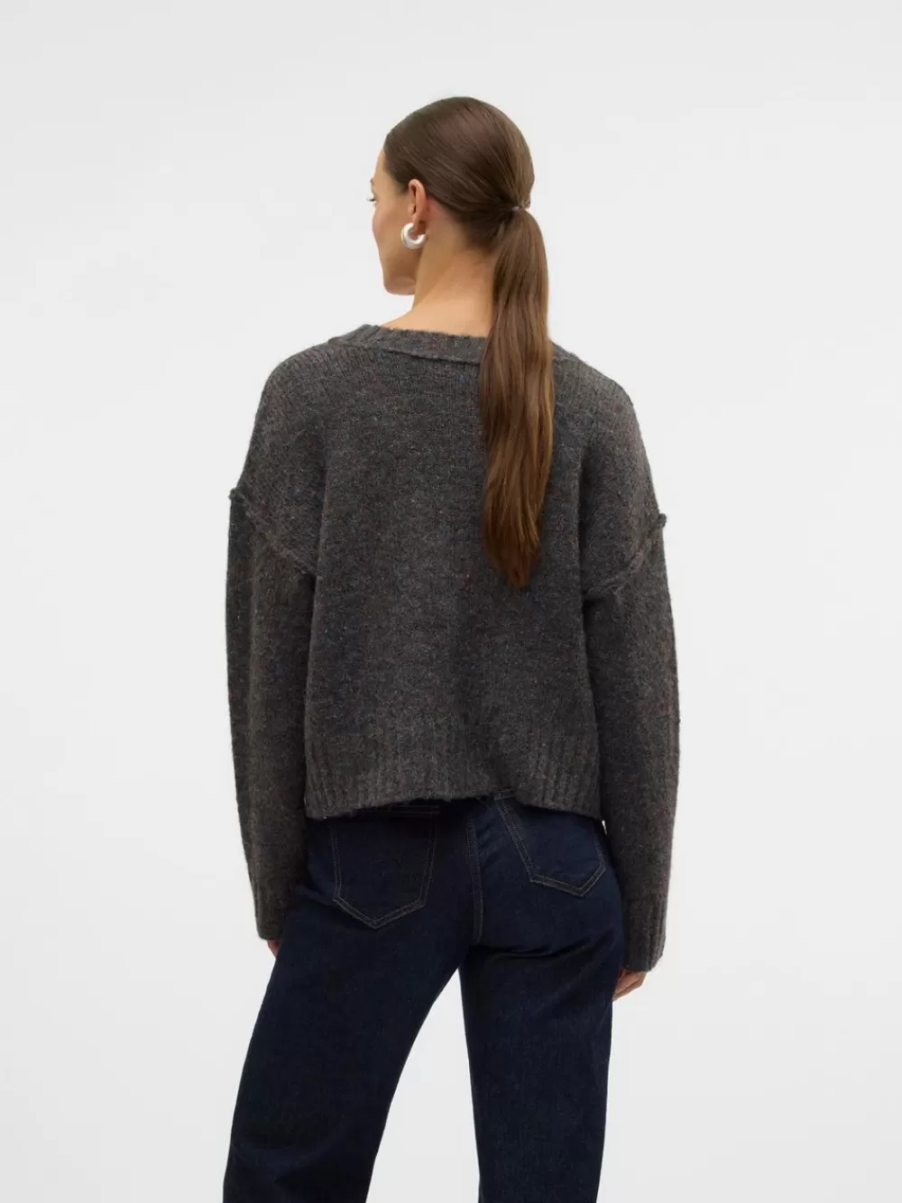 VERO MODA VMINGRID Neuletakit Dark Grey Melange Best