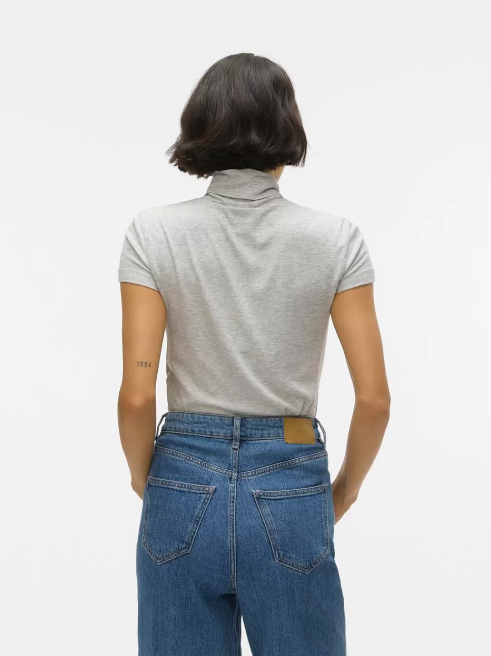 VERO MODA VMIRWINA Topit Light Grey Melange Fashion