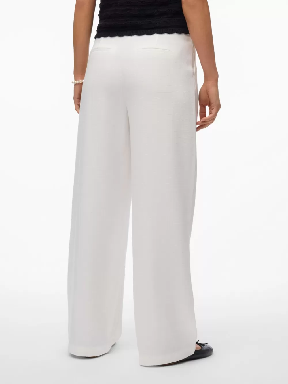 VERO MODA VMJANESSA Korkea vyötärö Housut Snow White Cheap