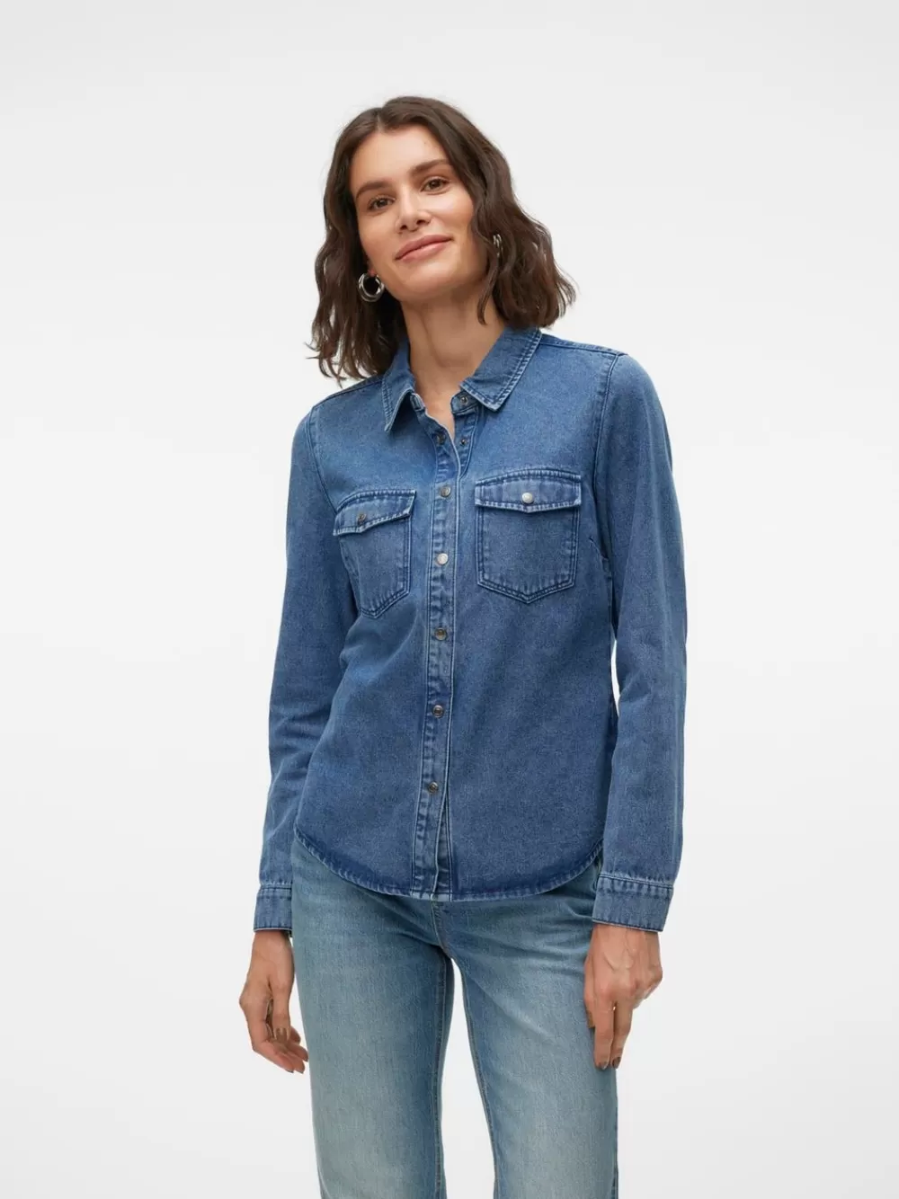 VERO MODA VMJENNIE Farkkupaita Medium Blue Denim Flash Sale